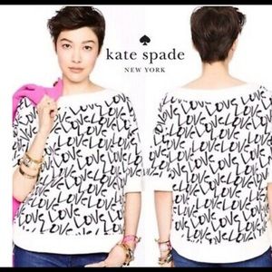 Kate Spade Love Pullover - NWOT